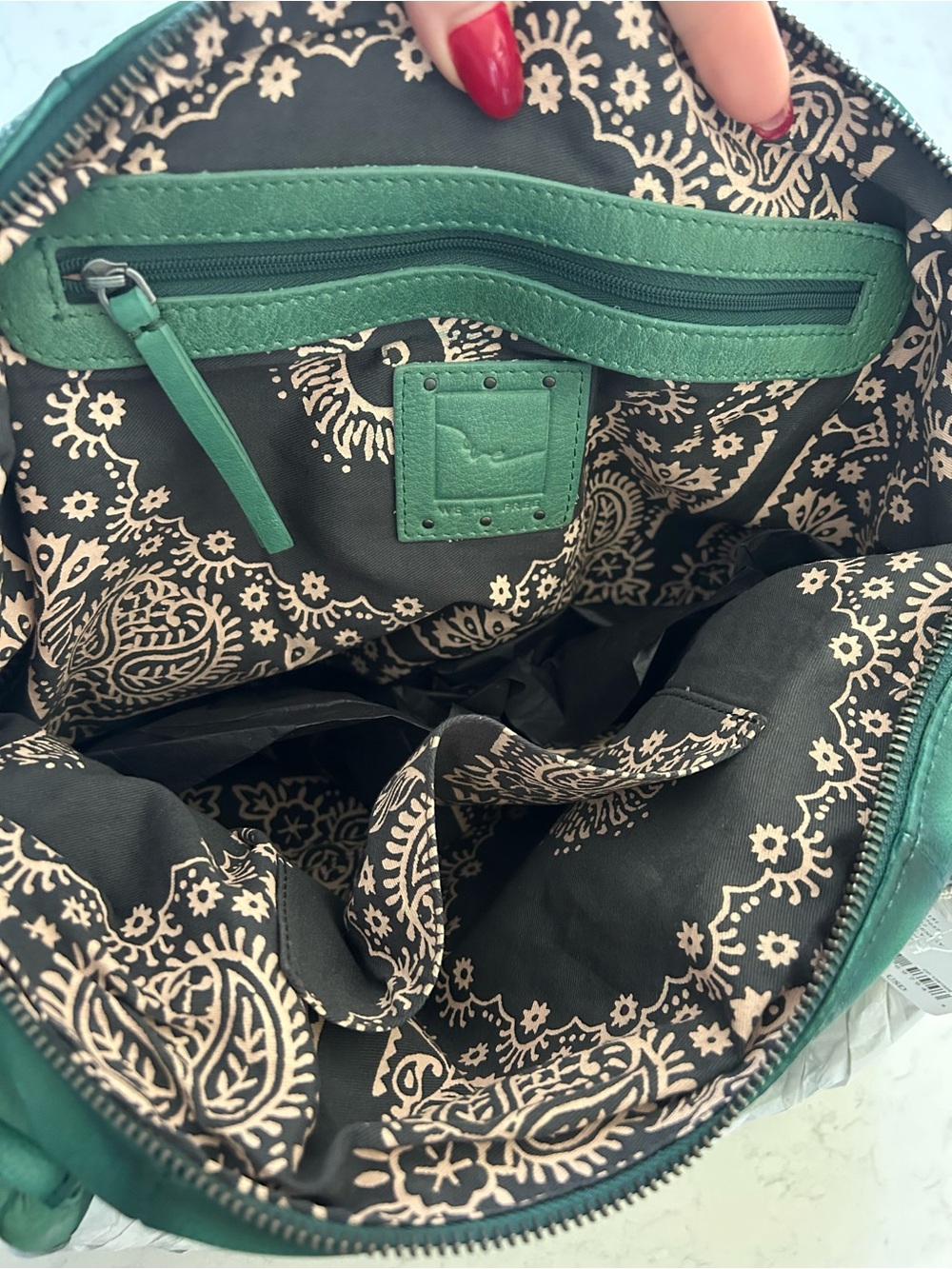 NWT We The Free Emerson Tote in Greenery With Charms and Scarves - Picture 16 of 16